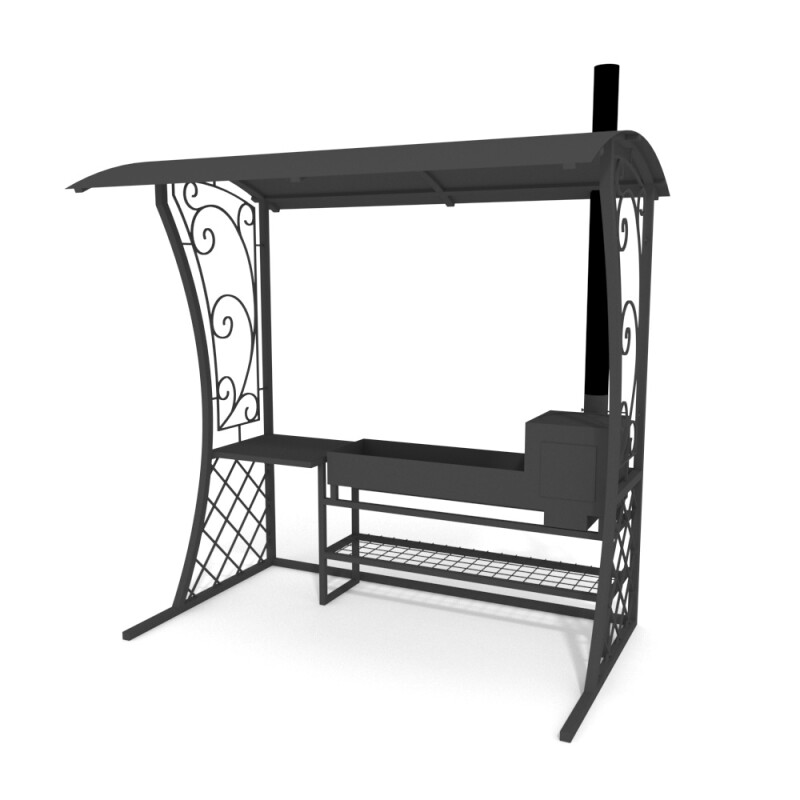 Мангал-беседка "Легенда" с крышей