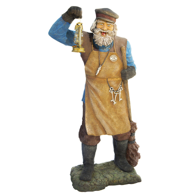 Дворник с фонарем