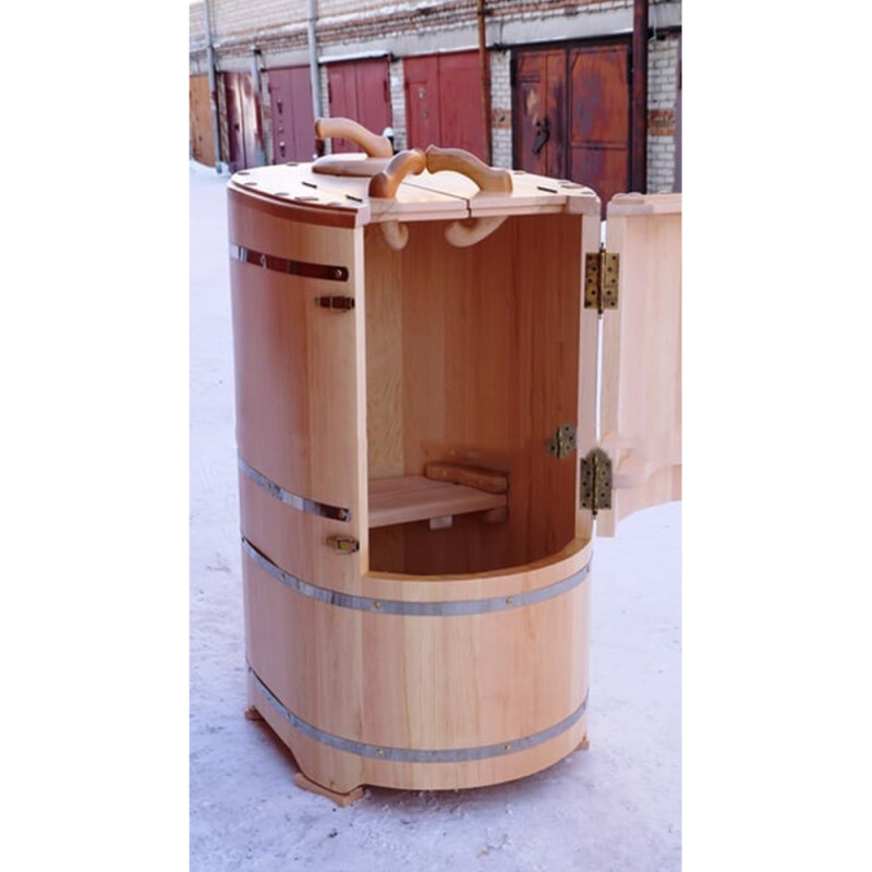 Кедровая бочка профессиональная - овальная со скосом 1400 мм 780 мм 1000 мм !