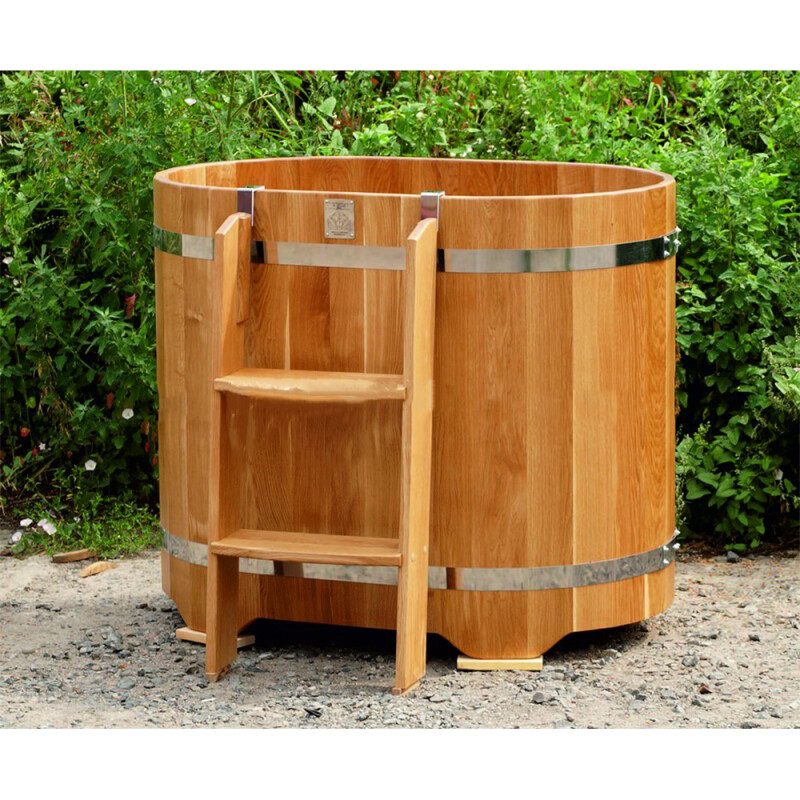 Купель овальная из дуба одноместная - 76*120*100