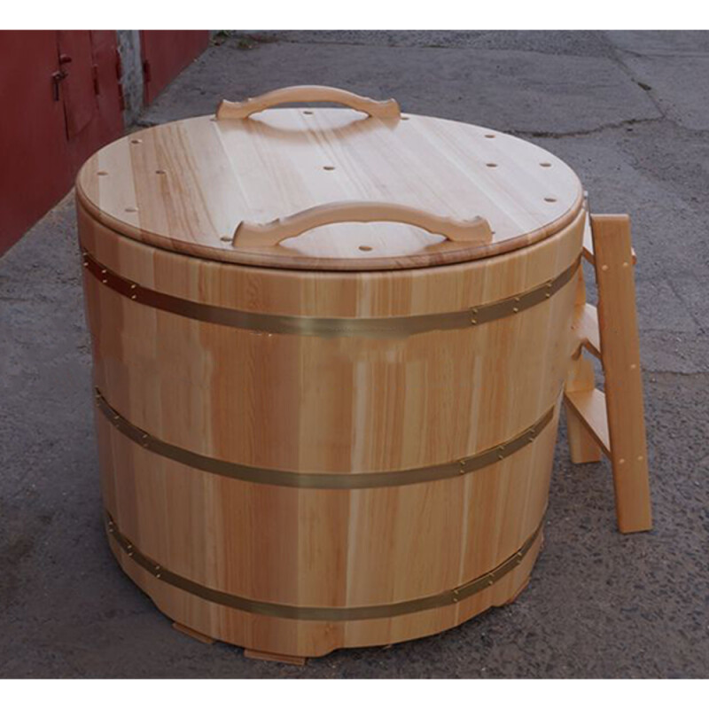 Купель круглая 1500 мм уличная с крышкой