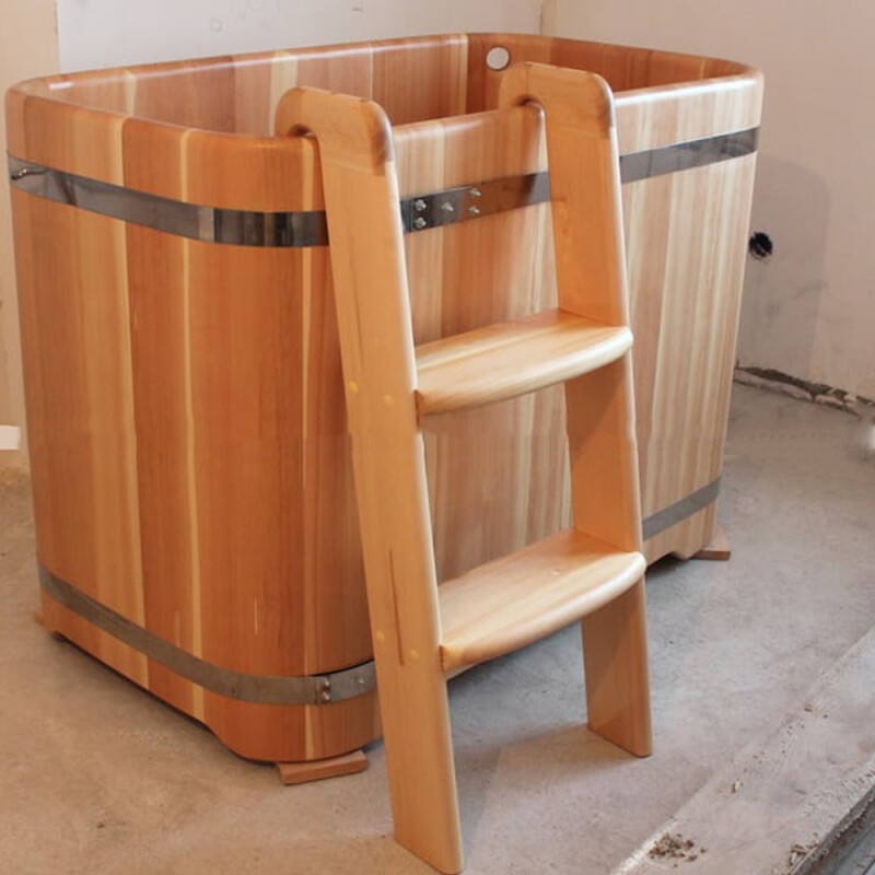 Купель прямоугольная кедровая 1400*800*1000