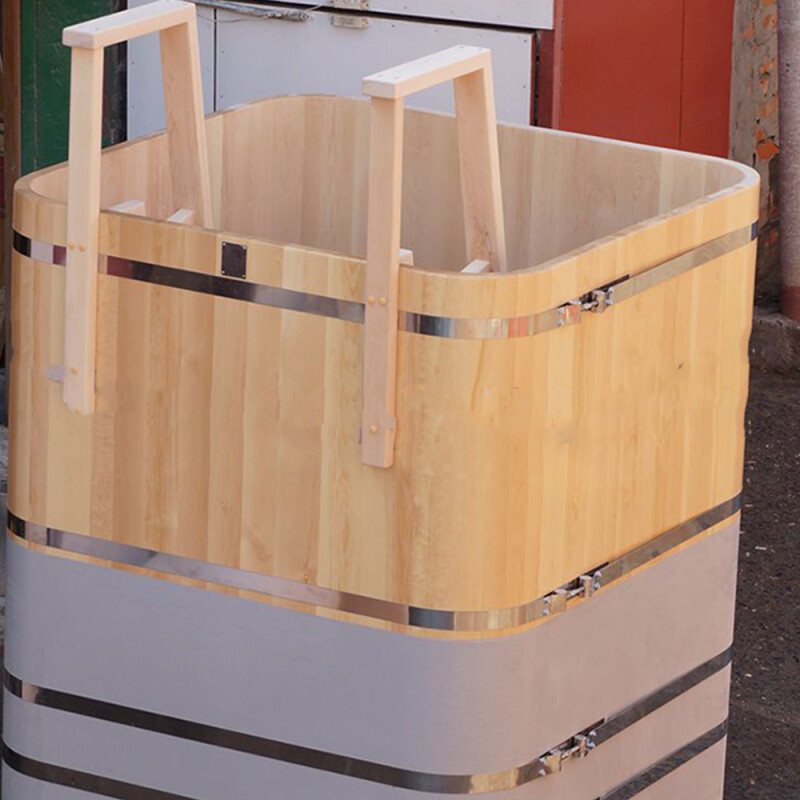 Купель прямоугольная кедровая 200 см*150 см*150