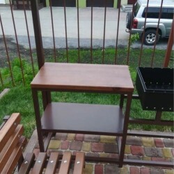 Мангальная беседка с мангалом, столиком и лавкой