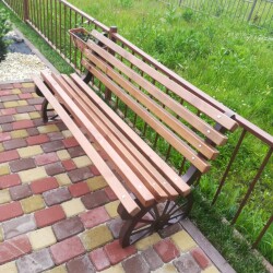 Мангальная беседка с мангалом, столиком и лавкой