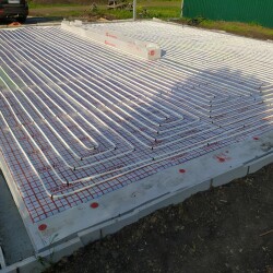 Монтаж системы тёплого пола