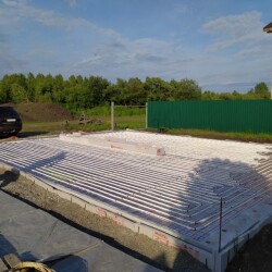 Монтаж системы тёплого пола